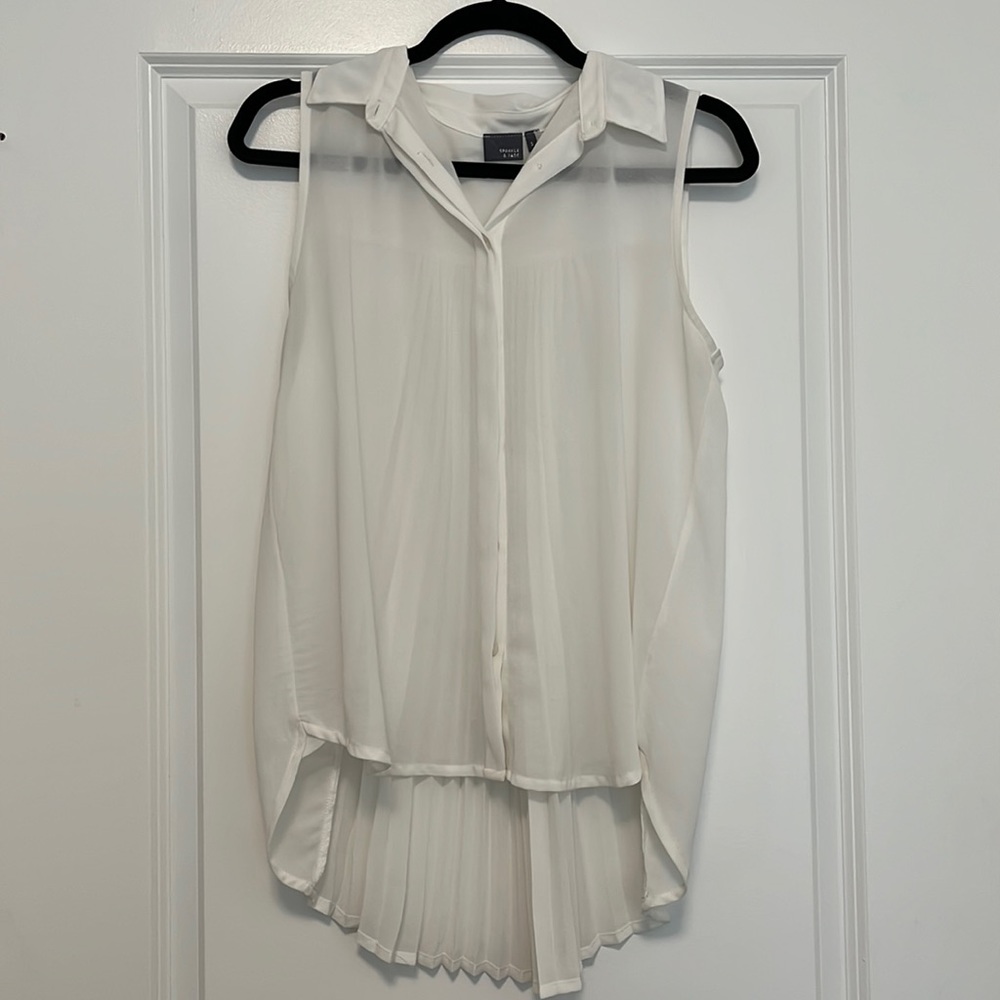 White Collared Blouse